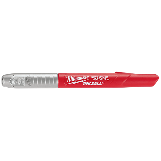 Milwaukee Inkzall Fine Point Metallic Marker - Silver 2 Pack