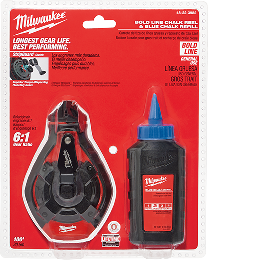 Milwaukee 100 Ft Bold Line Kit With Blue Chalk