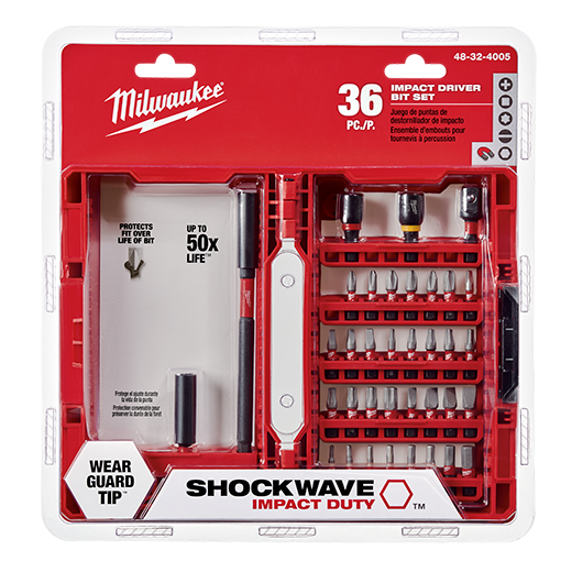 Milwaukee Shockwave Impact Duty Driver Bit Set - 36pc