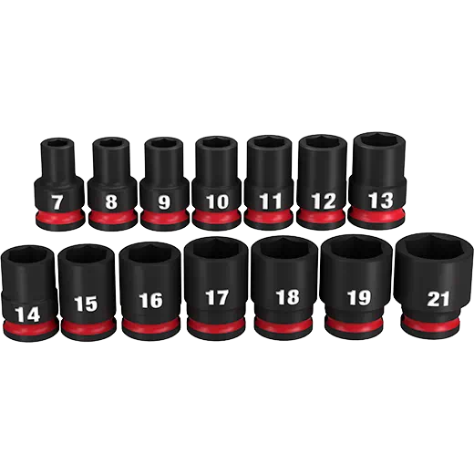 Milwaukee 14pc Shockwave Impact Duty 3/8 In. Drive Metric Standard 6 Point Socket Set