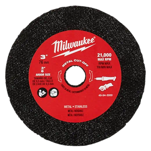 Milwaukee 3 In. Metal Cut Off Wheel 3pk