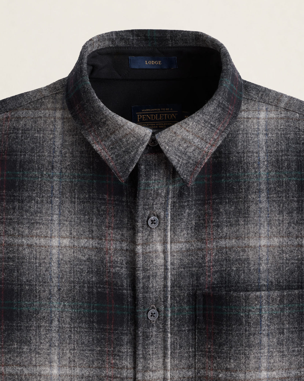 Pendleton Men's Plaid Lodge Shirt Grey mix mlti pld