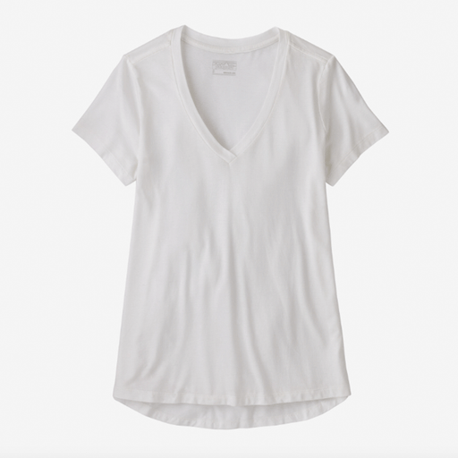 Patagonia Women's Side Current Tee White