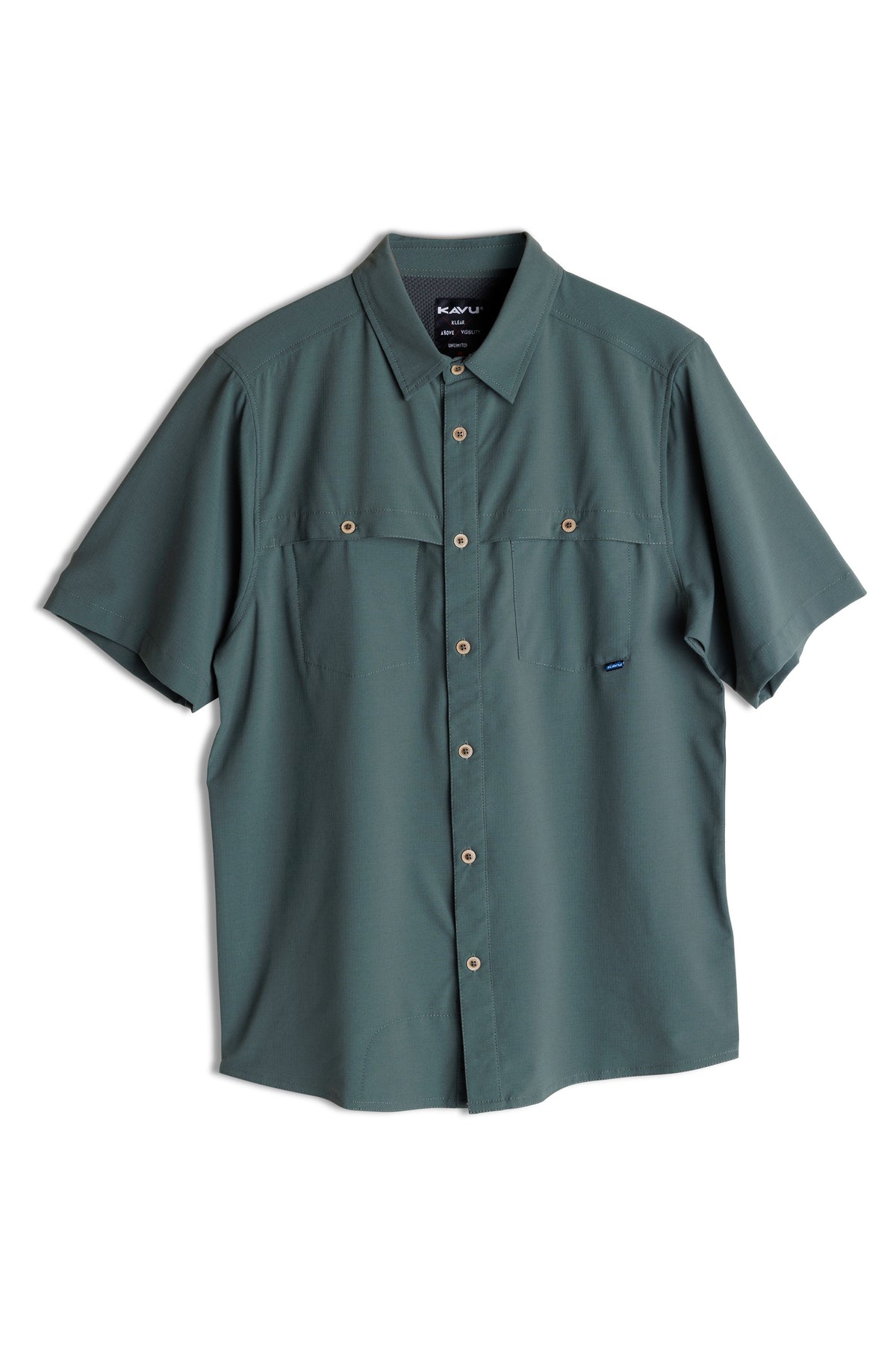 Kavu Mens Cascade Trail Shirt Dark Forest