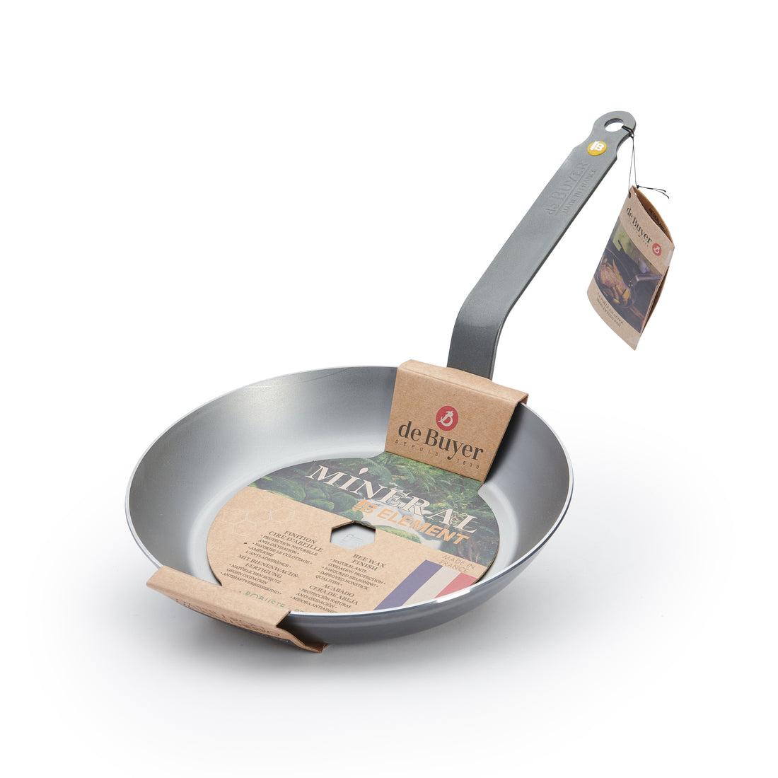 de Buyer MINERAL B Carbon Steel Fry Pan (8-inch / 9.5-inch / 11-inch)