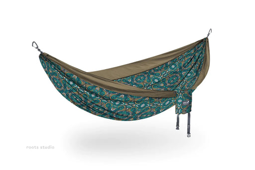 Eagle Nest Outfitters Giving Back DoubleNest Print Hammock - Roots Studio Gond Root / Khaki