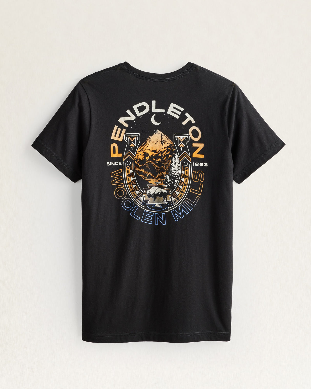 Pendleton Men's Twilight Ranch Logo Graphic Tee Blk mlti