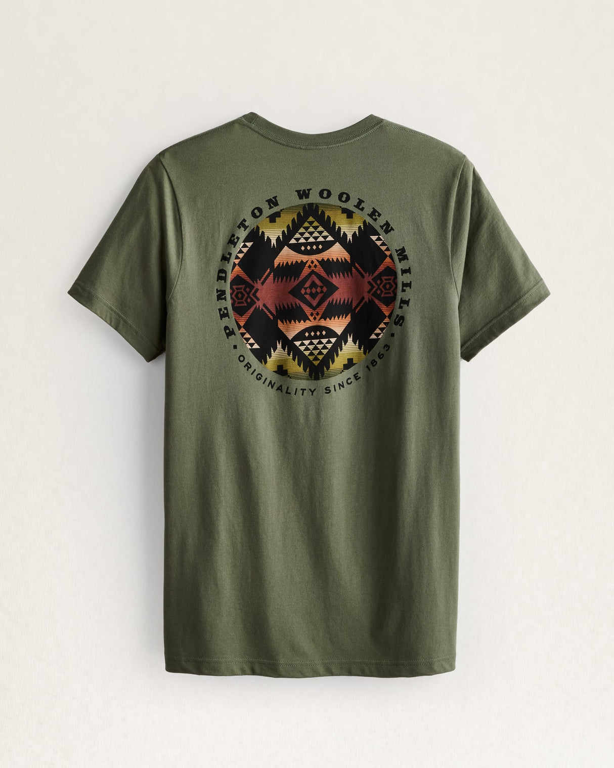 Pendleton Men's Nehalem Circle Graphic Tee Military grn mlti