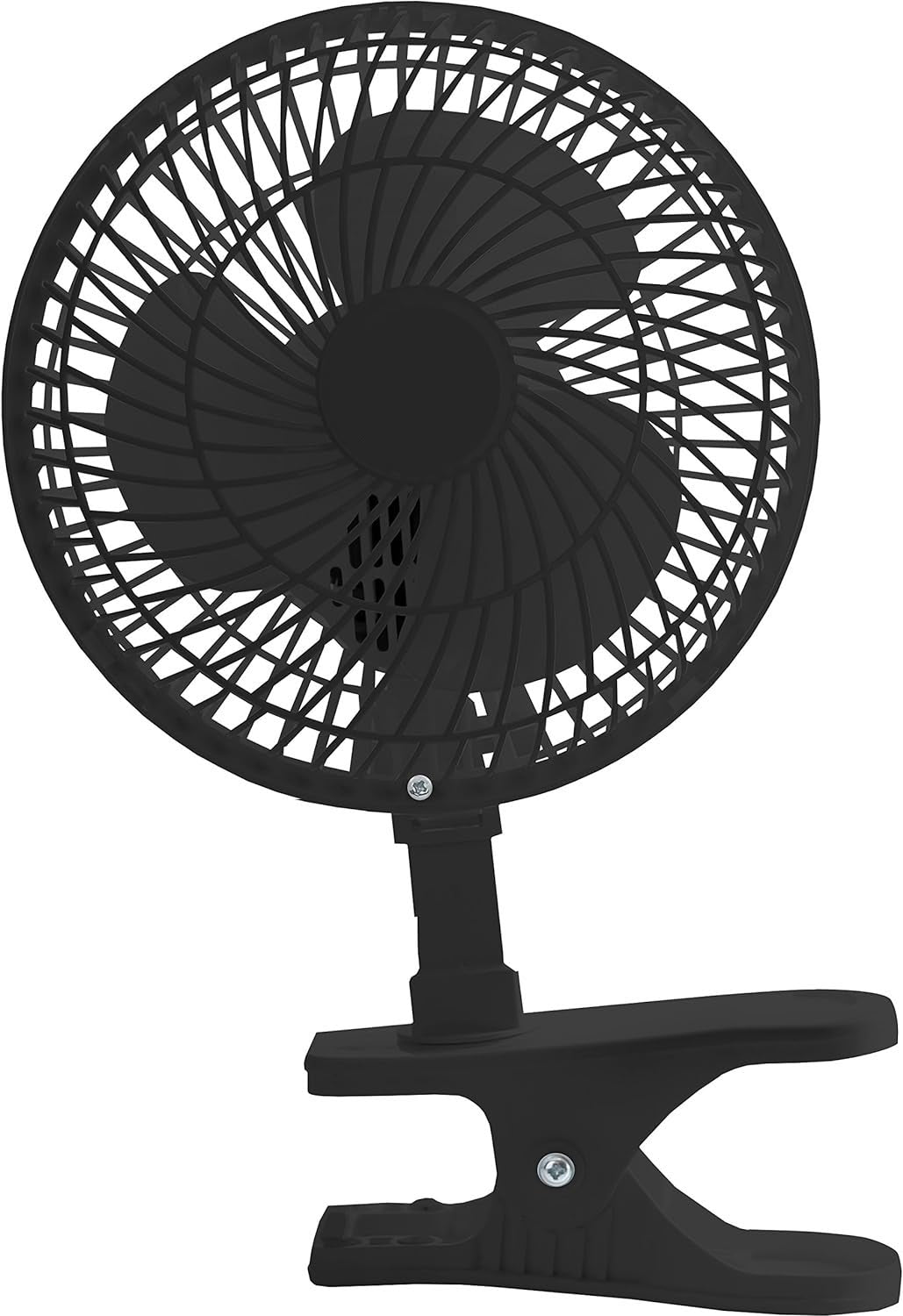 Vision Air 6-inch Convertible Desk Fan Clip On Base or Tabletop - Black
