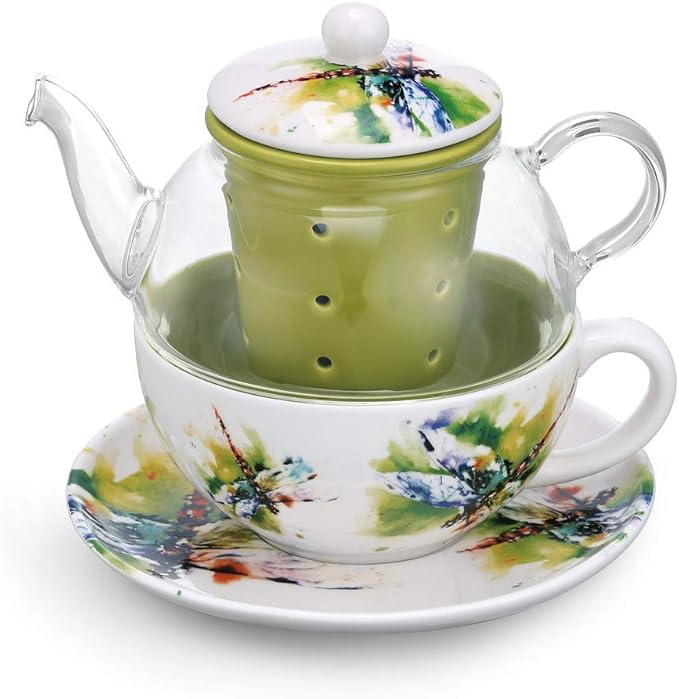 Dean Crouser Dragonfly Tea Pot Set