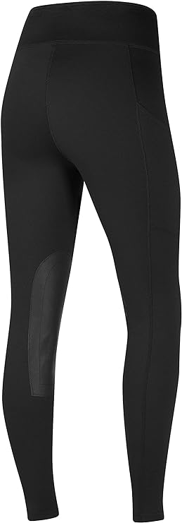 Kerrits Equestrian Apparel Fleece Lite II Knee Patch Tight Black Solid