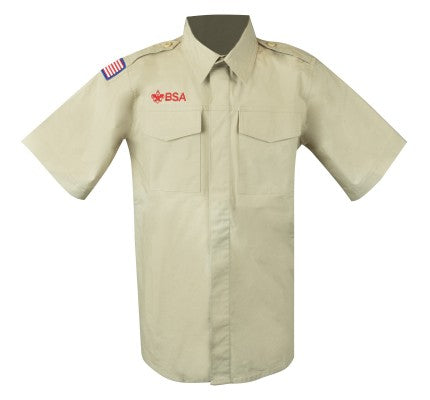 Boy Scouts of America Scouts BSA Boys' Uniform Short Sleeve Shirt - Khaki Khaki