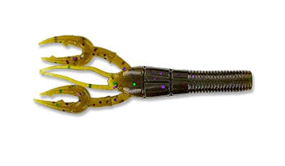 Gary Yamamoto Custom Fat Baby Craw 3.75in Grn pumpkn/grn/pur