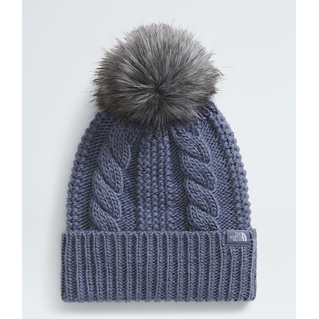 The North Face Womens Oh Mega Fur Pom Beanie Twilight galaxy