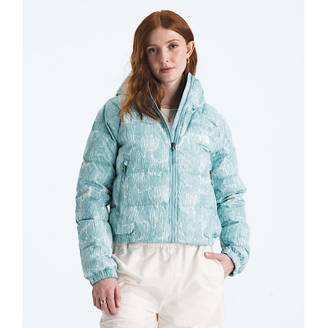 The North Face Womens Hydrenalite Down Hoodie Print Blu eclps rgen ink