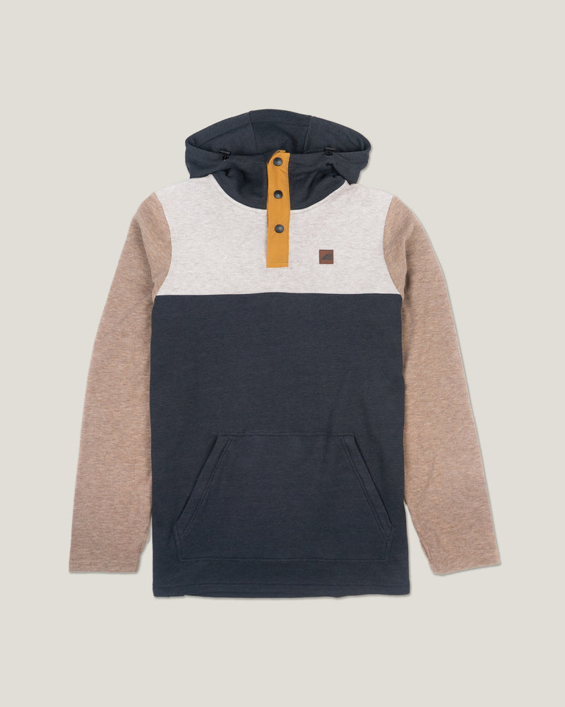 Belong Designs Mens Powell Fleece Hoodie Vintage moonlight