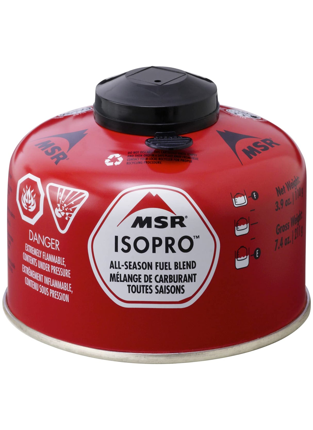 Mountain Safety Research Isopro Isobutane Fuel Canister 4oz
