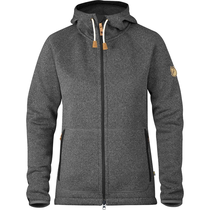Fjallraven Women's Ovik Fleece Hoodie Dark grey