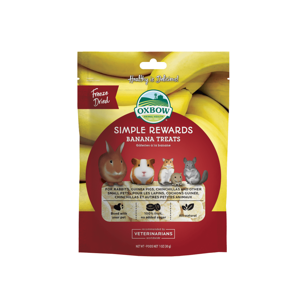 Oxbow Animal Health Simple Rewards Freeze Dried Banana Treats - 1oz. Banana