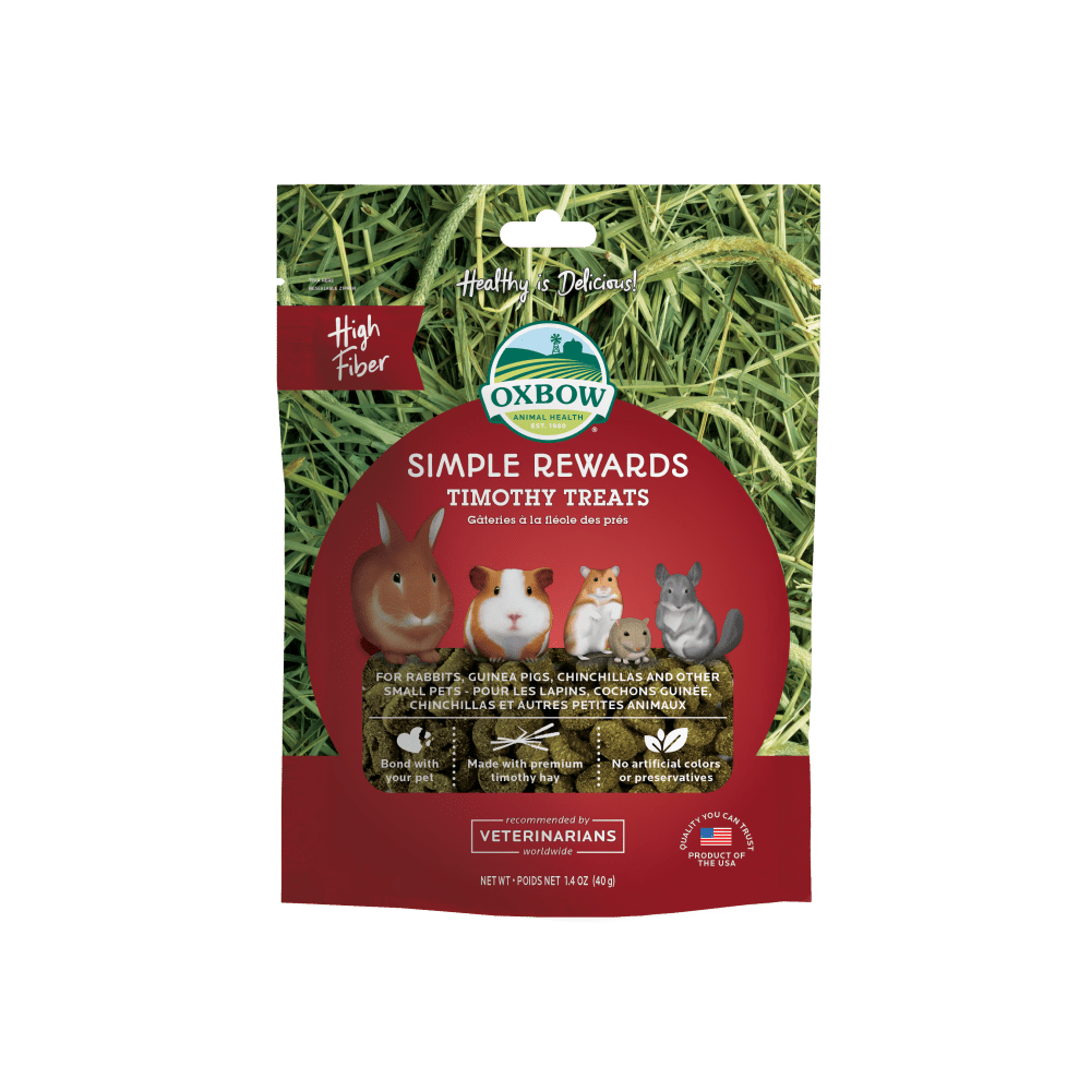 Oxbow Animal Health Simple Rewards High Fiber Timothy Treats - 1.4oz.