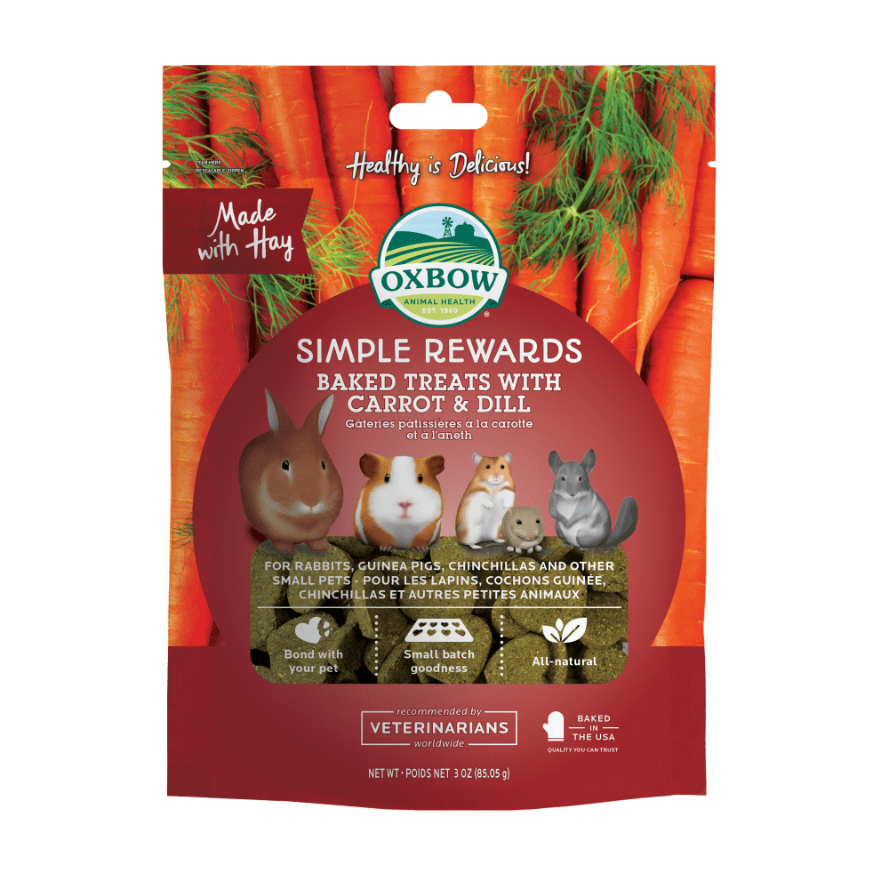 Oxbow Animal Health Simple Rewards Baked Treats with Carrot & Dill - 3oz. Carrot & Dill