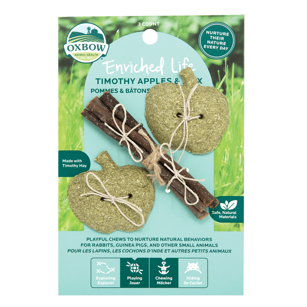 Oxbow Animal Health Enriched Life Timothy Apples & Stix Chew