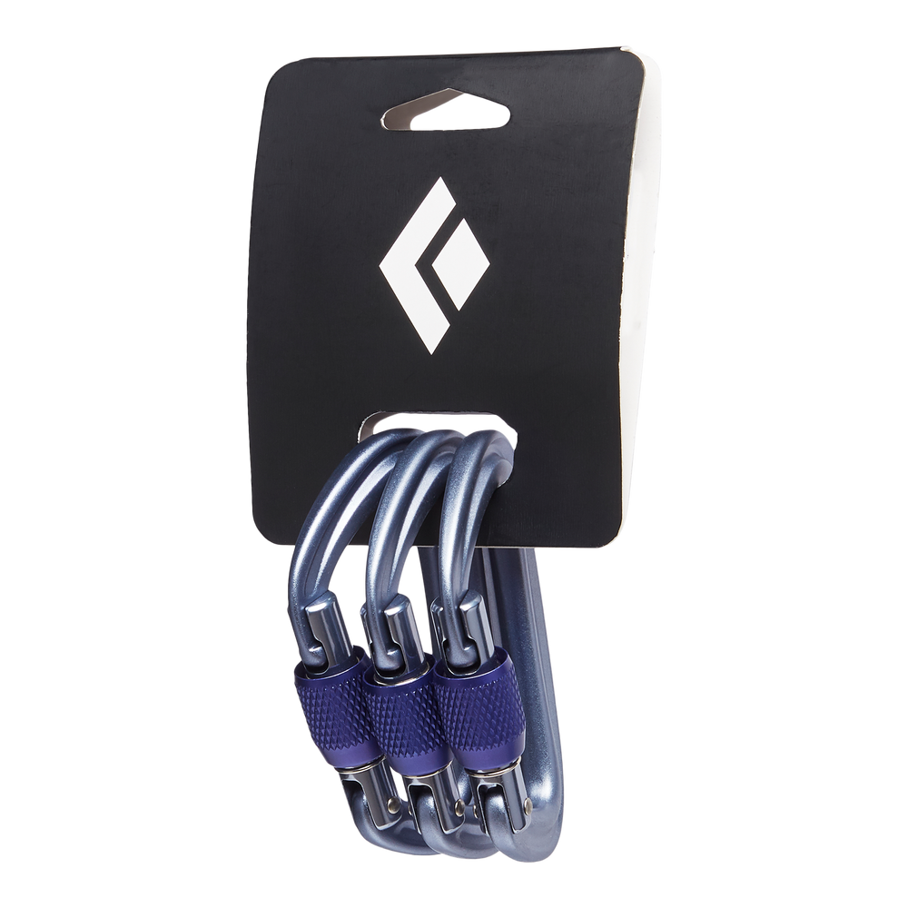 Black Diamond Equipm Liteforge Screwgate 3-pack 3pk Gray Gray