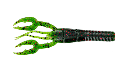 Gary Yamamoto Custom Fat Baby Craw 3.75in Watermln blk/red