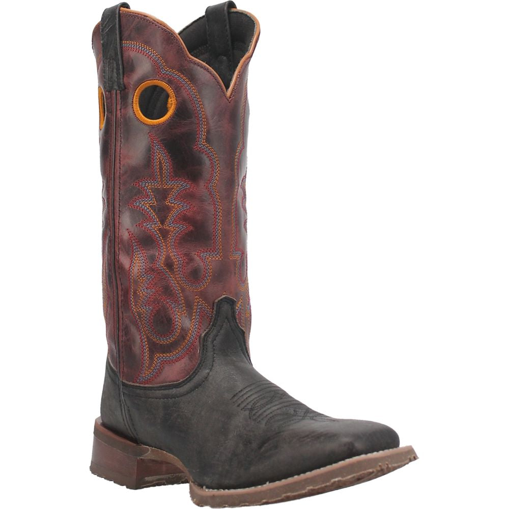 Laredo Western Boots Isaac Leather Boot Black / Red / / D