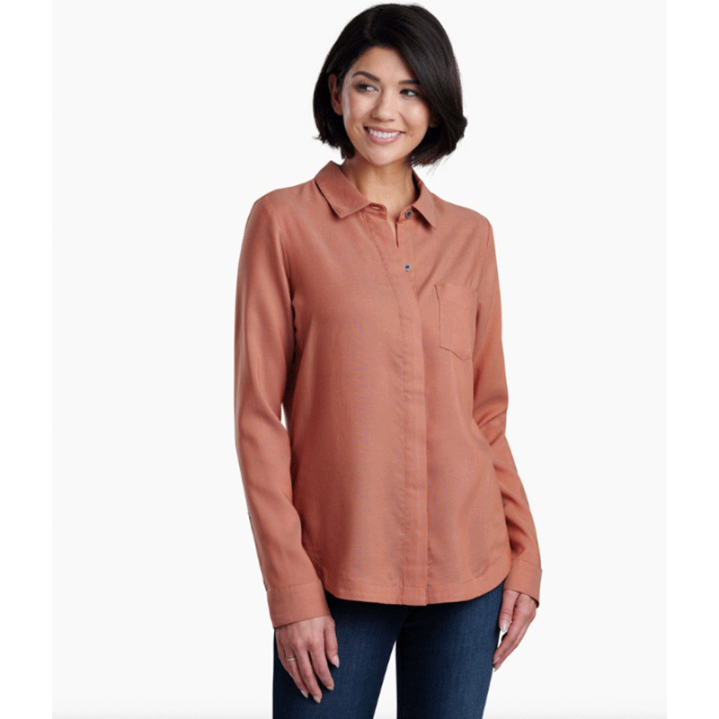 Kuhl Clothing Women's Hadley Long Sleeve Clay