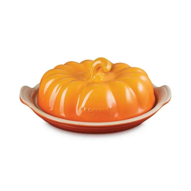 Le Creuset Pumpkin Butter Dish Persimmon