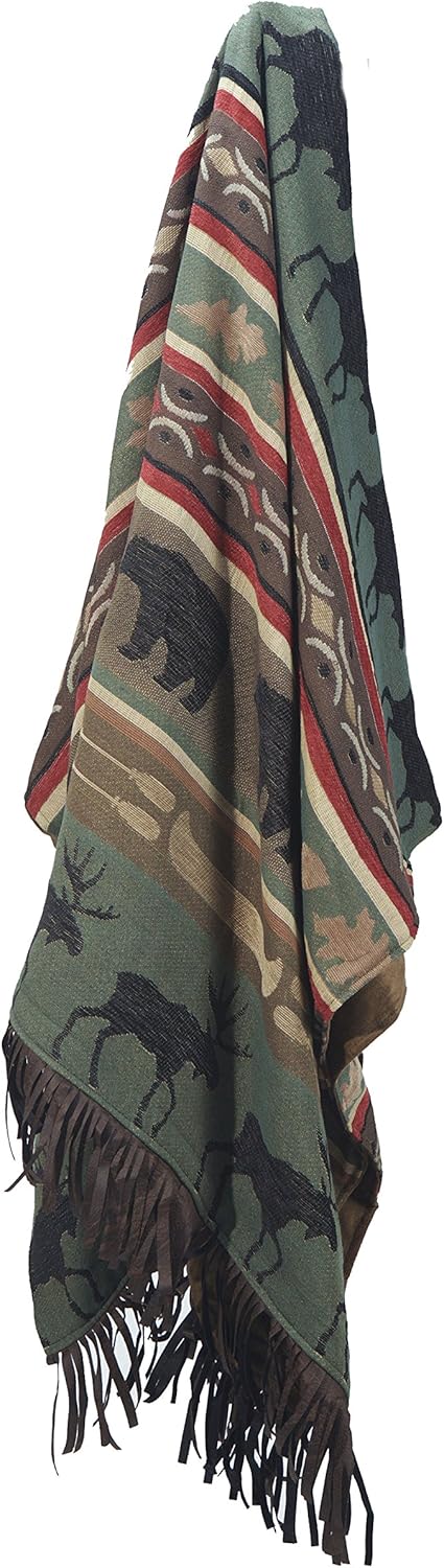 Carstens Inc Lined Chenille Throw Backwoods