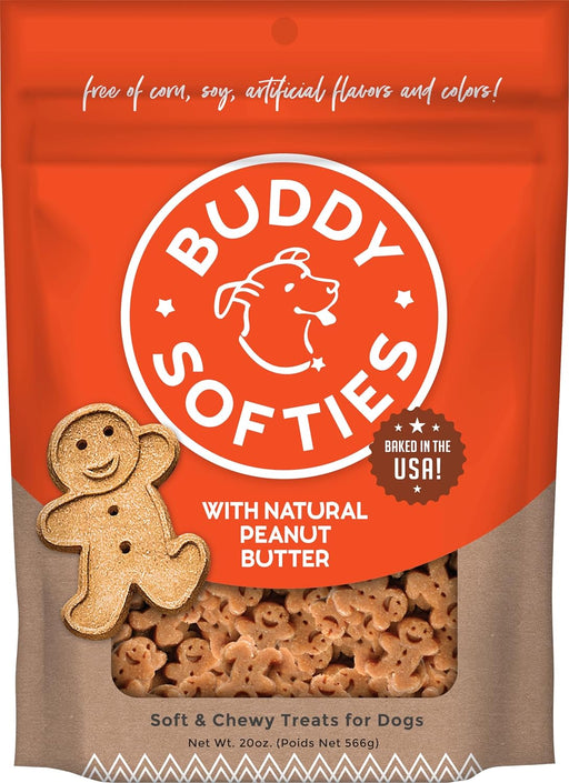 Buddy Biscuit Original Soft & Chewy Dog Treats (Peanut Butter) - 6oz & 20oz / Peanut Butter