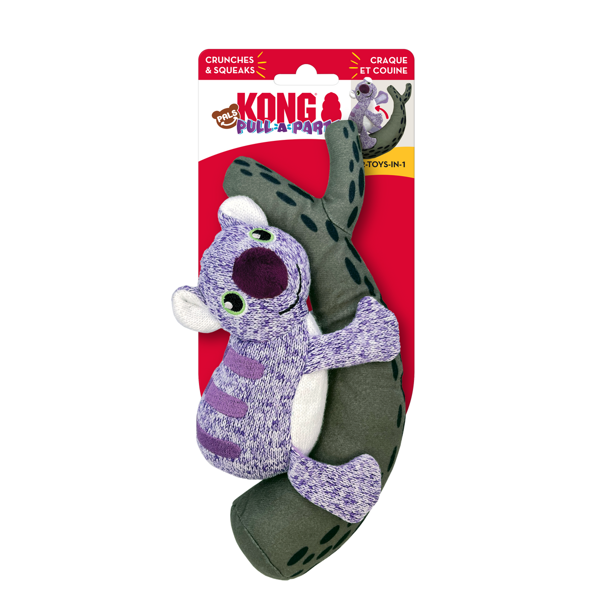 Kong Pull-A-Partz Pals Dog Toy - Koala Koala