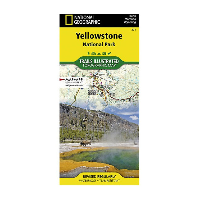 National Geographic Maps Yellowstone National Park Map