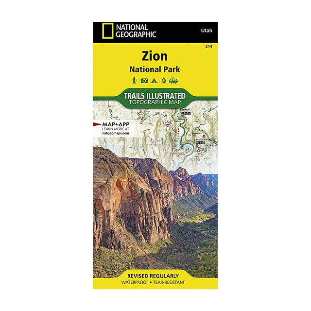 National Geographic Maps Zion National Park Map