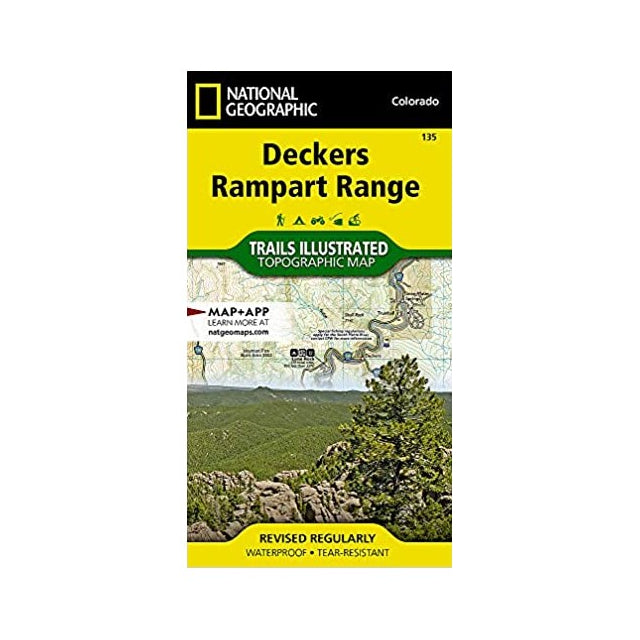 National Geographic Maps Deckers, Rampart Range Map