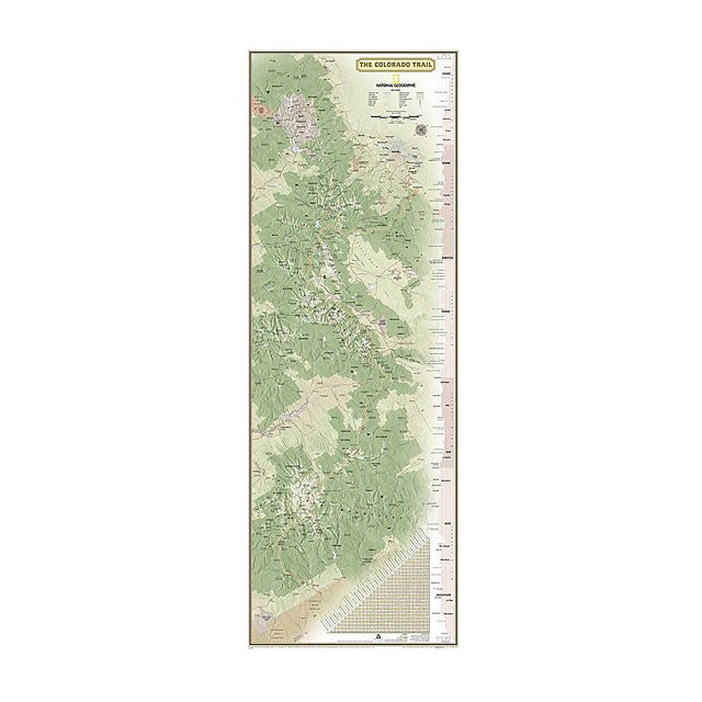 National Geographic Maps National Geographics Colorado Trail Wall Map