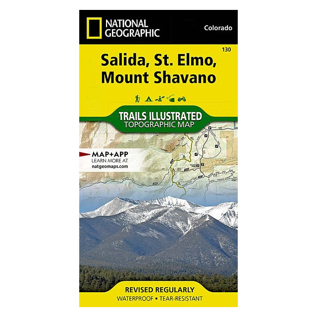 National Geographic Maps Salida, St. Elmo, Mount Shavano Map