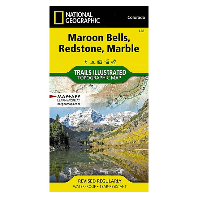 National Geographic Maps Maroon Bells, Redstone, Marble Map