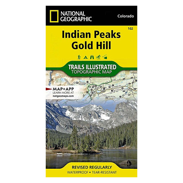 National Geographic Maps Indian Peaks, Gold Hill Map