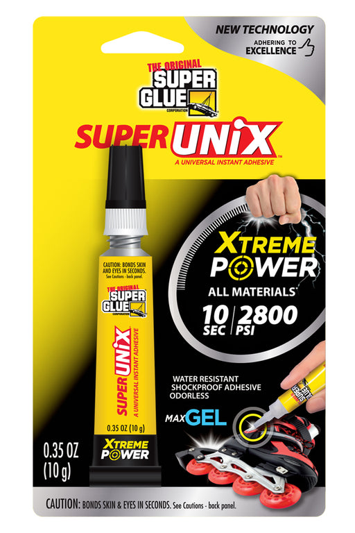 Super Glue SUPERUNIX Universal Instant Adhesive Gel - 10g Clear