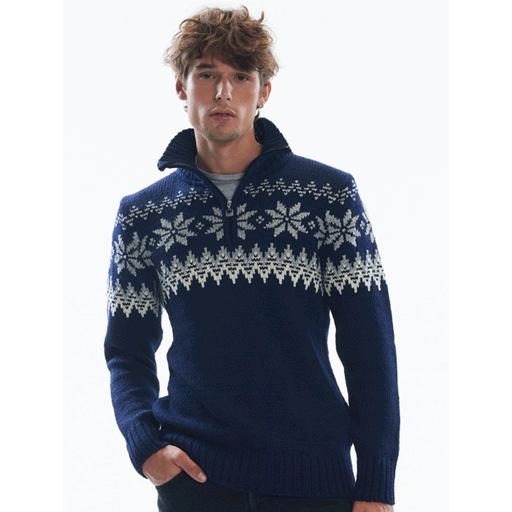 Dale of Norway Men’s Myking Sweater Navy Off White/Light Charcoal