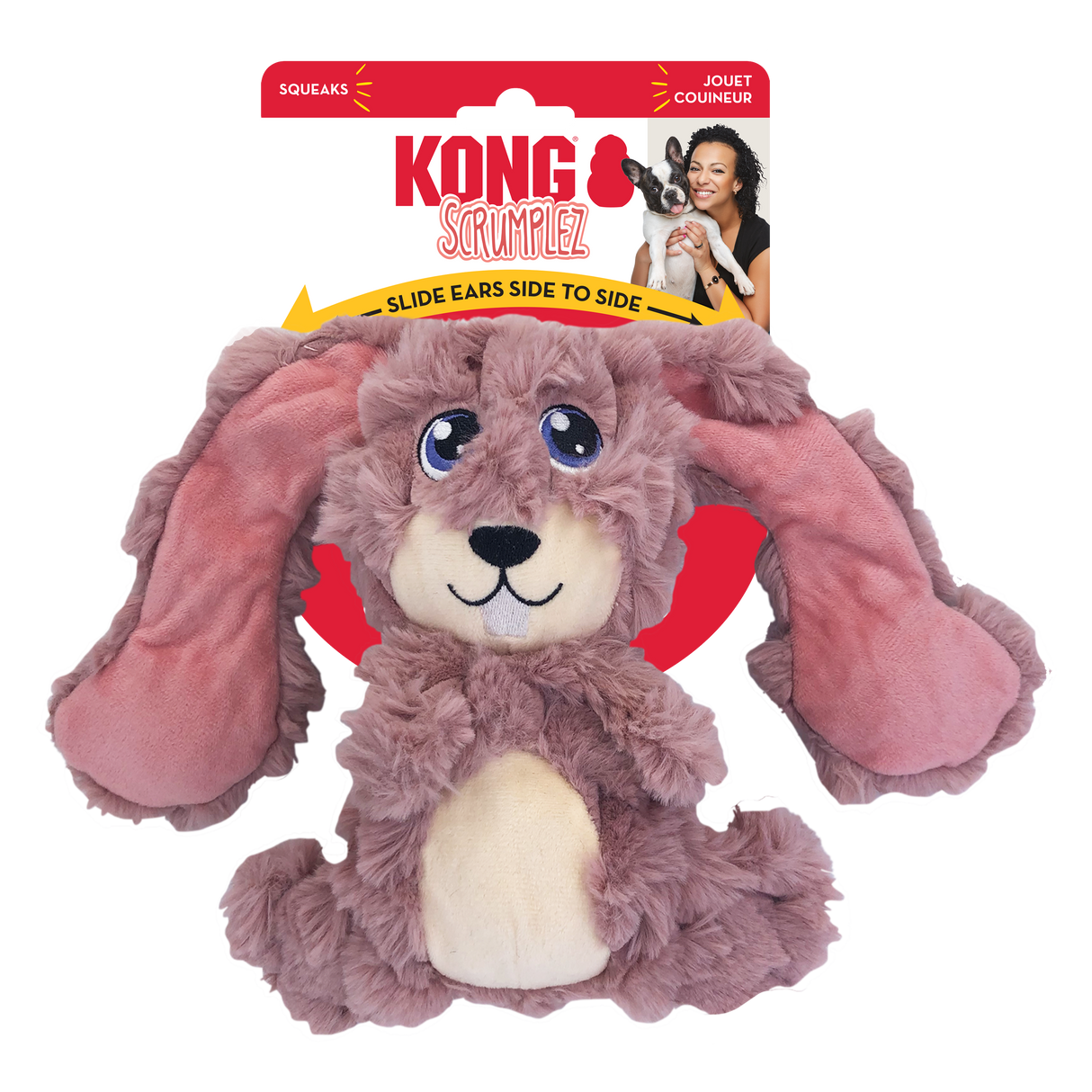 Kong Scrumplez Dog Toy - Bunny - Medium Bunny