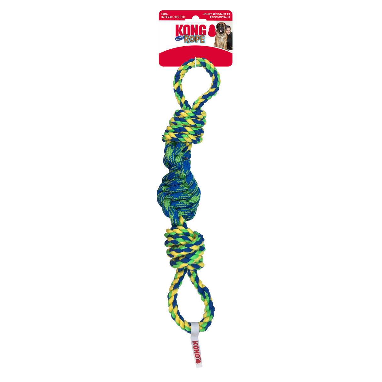 Kong Rope Bunji Dog Toy - Small Assorted
