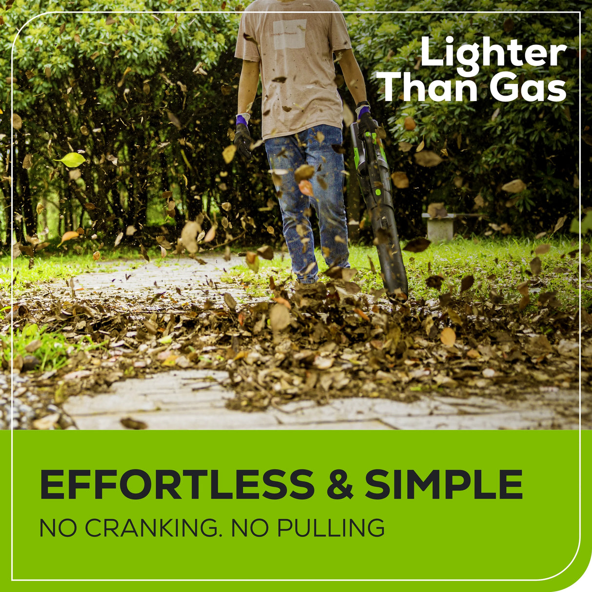 Greenworks 80V 730 CFM Cordless Battery Leaf Blower with 2.5Ah Battery & Rapid Charger