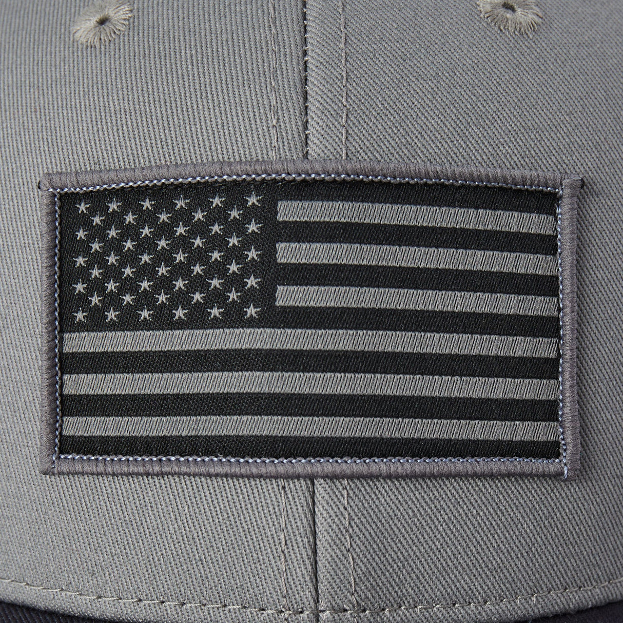 Life Is Good Adult Flag Trucker - Slate Gray