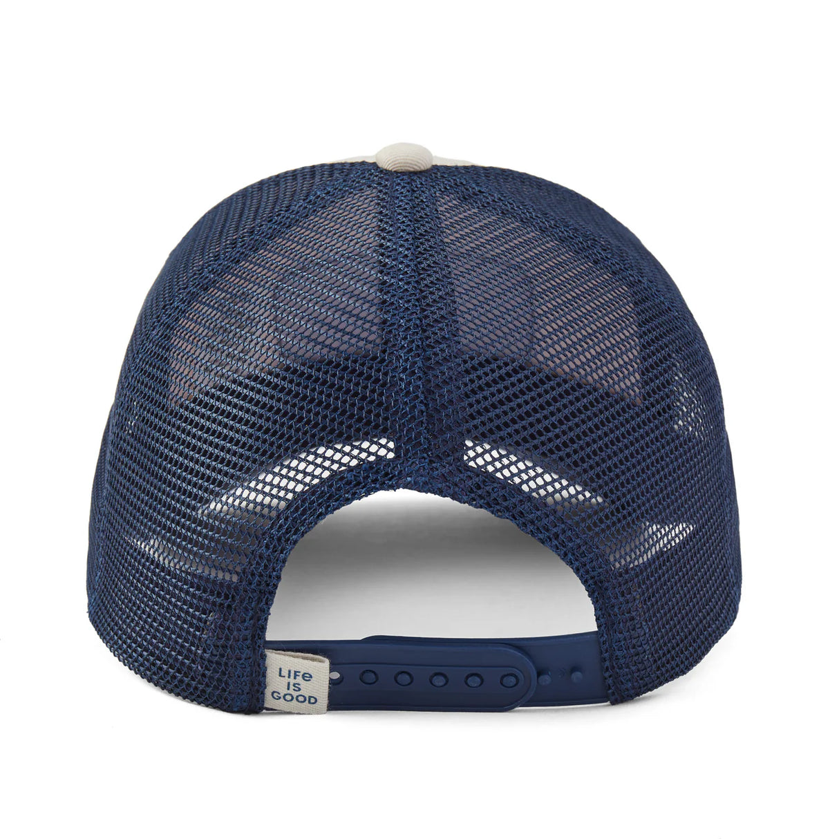 Life Is Good Adult Three Pine Patch Trucker - Birch White