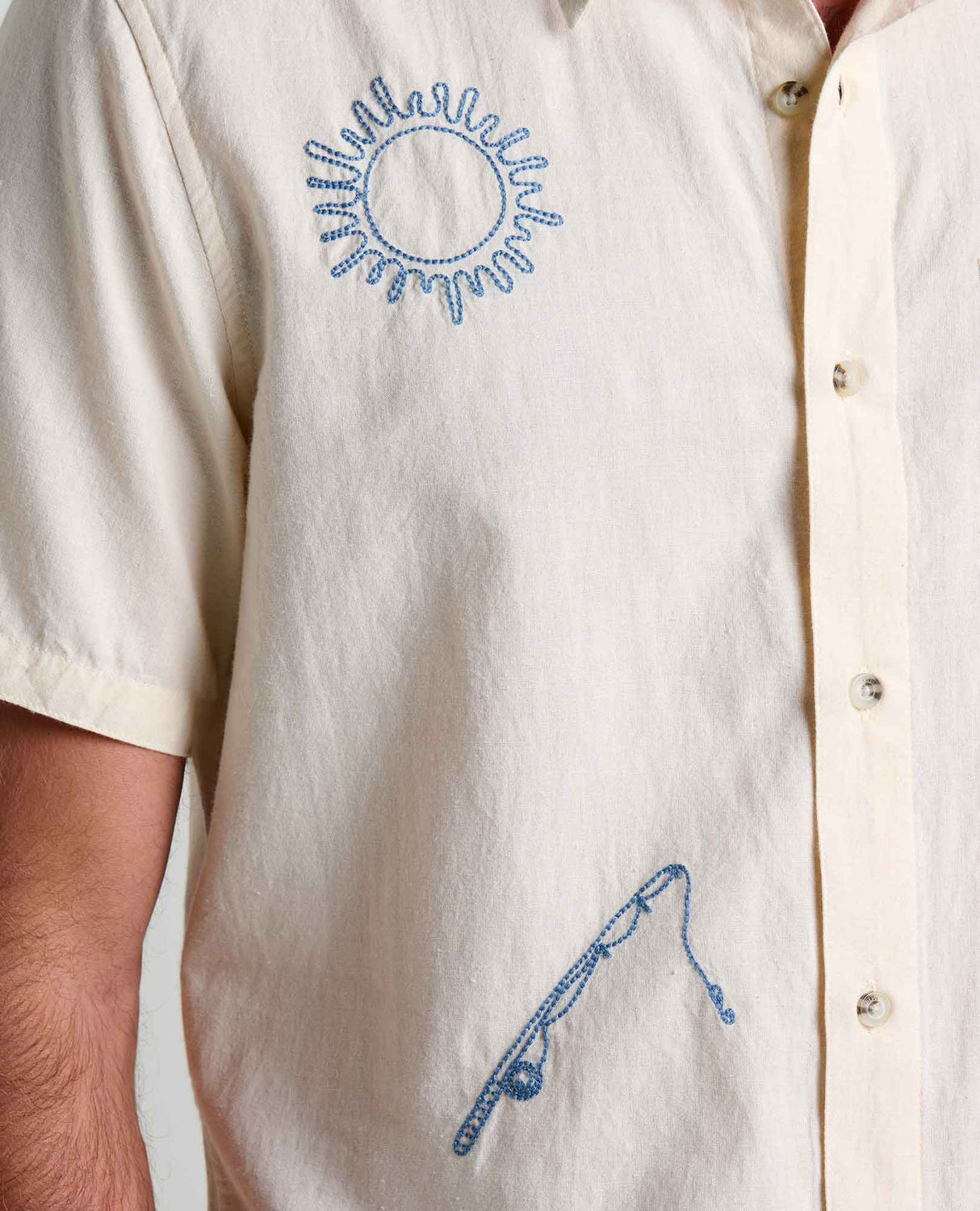 Toad & Co Airscape Shirt Embroidered - Salt Embroidery