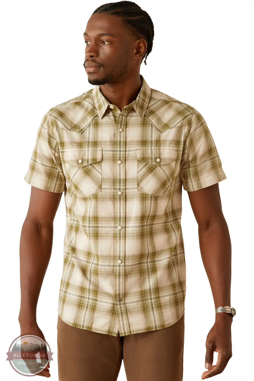 10058710 Mns Hubie Retro Fit Shirt - Off White Off white